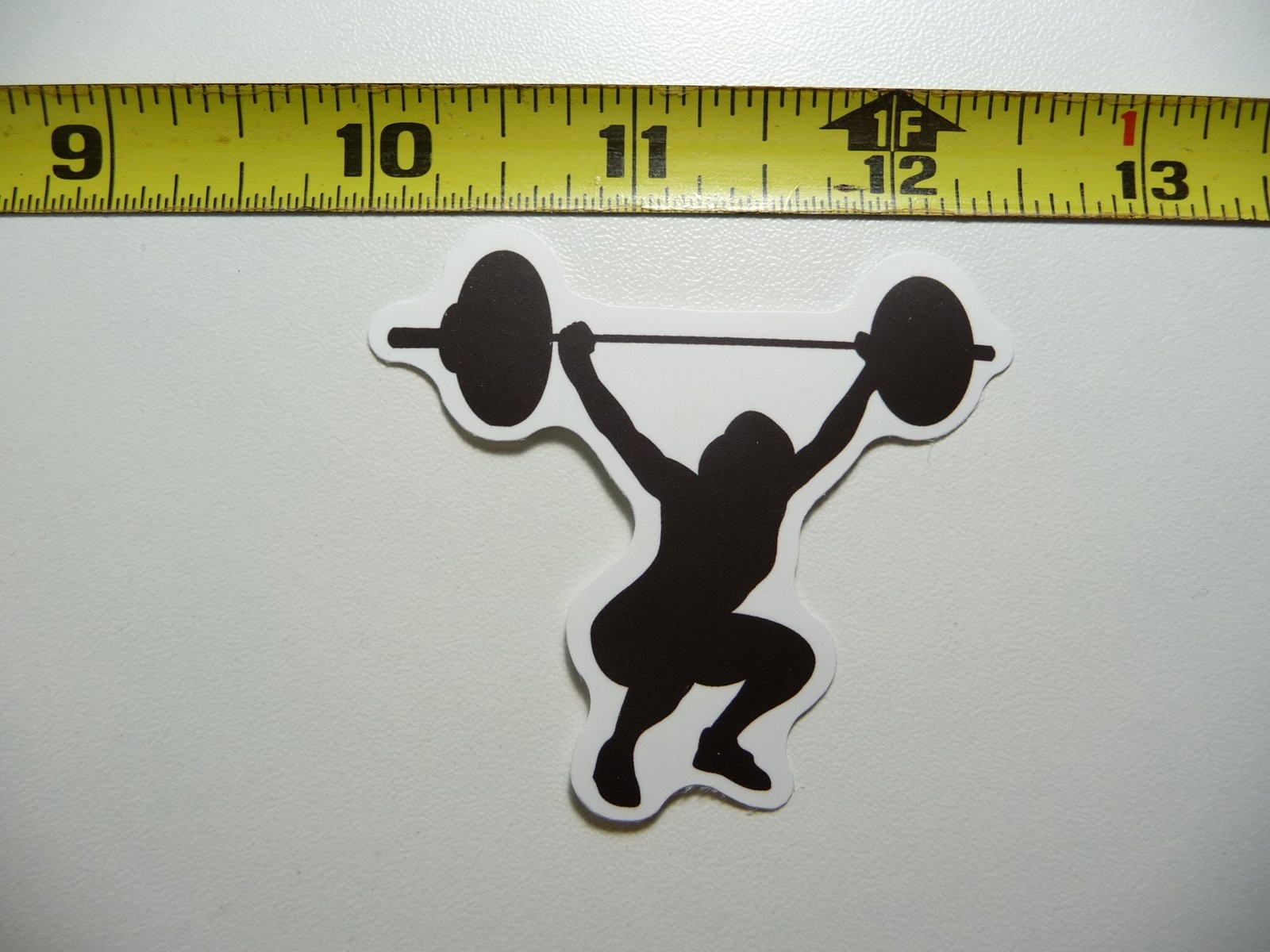 Barbell Lift Gym Sticker for Weightlifting Fitness Motivation
