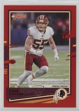 2020 Panini Donruss Press Proof Red Cole Holcomb #242 11ur
