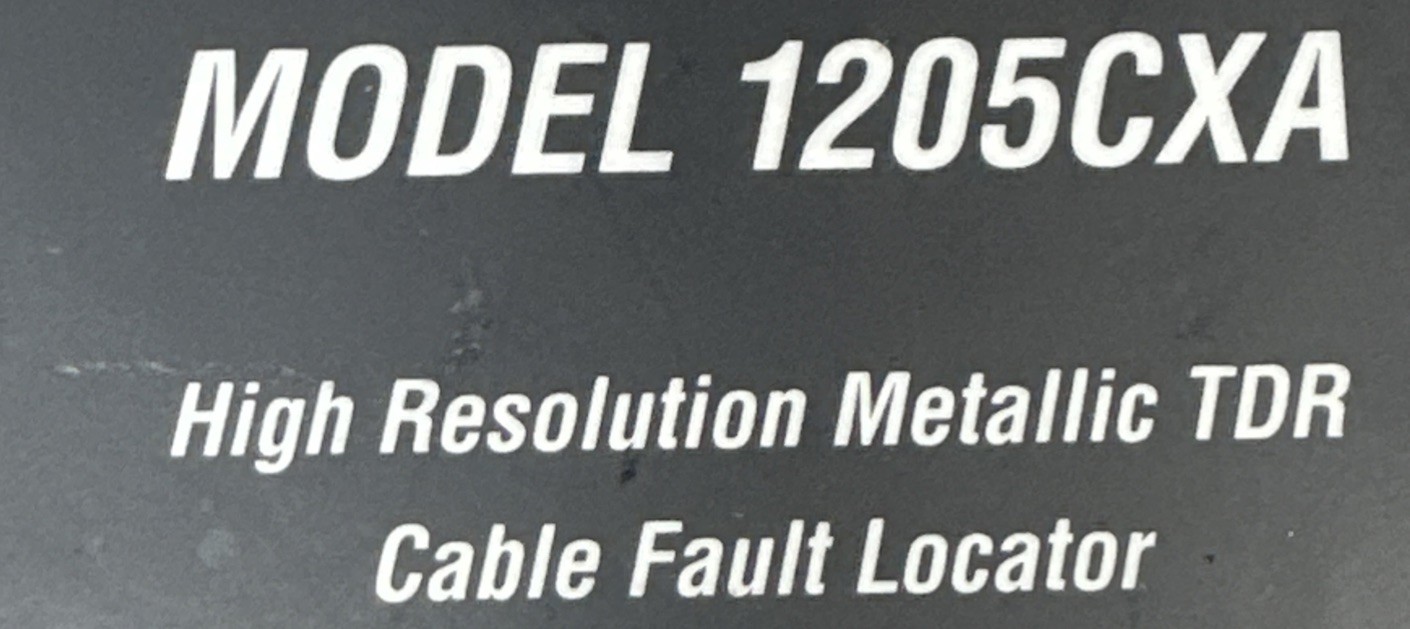 Riser Bond 1205CXA TDR High-Resolution Metallic Cable Fault Locator