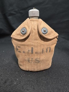 RARE US WW1 CANTEEN CUP AND COVER PRE 1918 (@25)