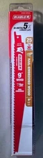 Freud Diablo 9" x 6/12 TPI Wood Cutting Recip Saw Blades 25-Pack DS0912BW25