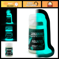 Glow in the Dark Paint - Bright Aqua 0.68 Fl Oz Non-Toxic, Water-Based, Light