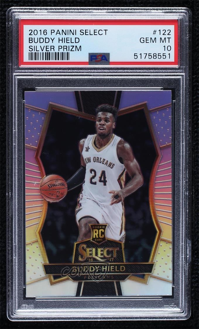 2016-17 Panini Select Premier Level Silver Prizm Buddy Hield PSA 10 GEM MT 0x5i
