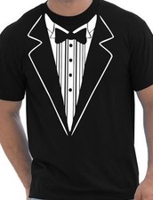 Tuxedo Fancy Dress Funny Mens T-Shirt Size S-XXL