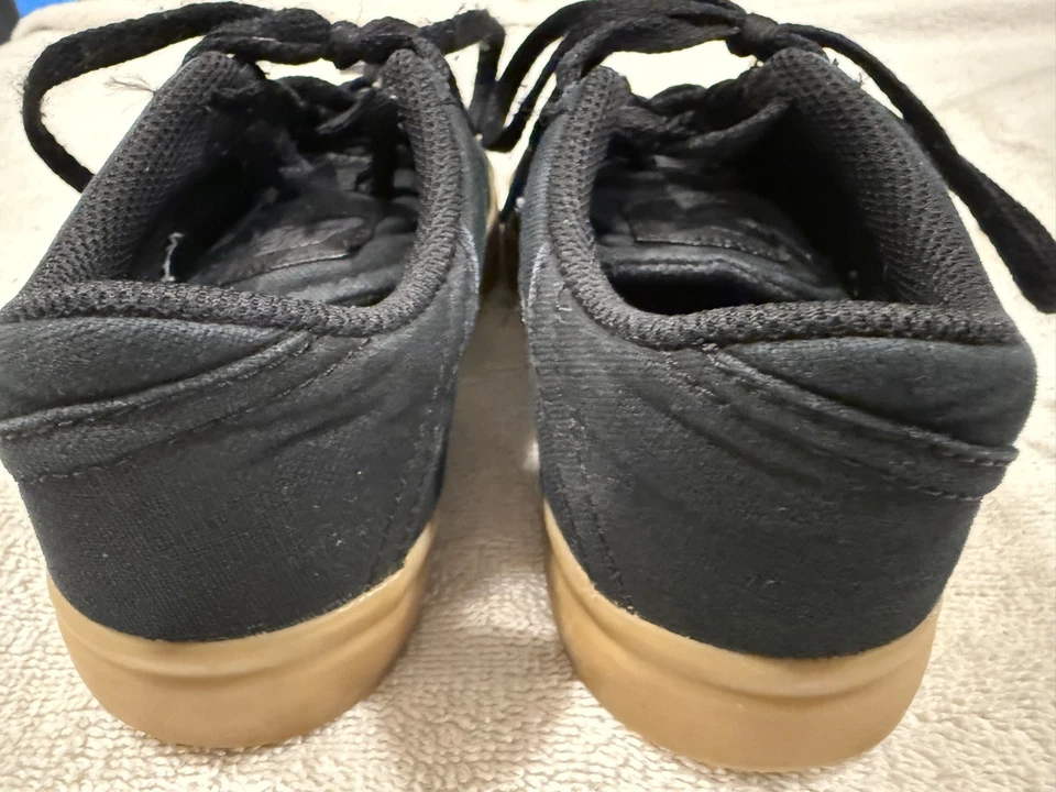 Nike SB Check Youth Boys Skate Canvas Sneakers Size 13C Black-Tan Laceup Low Top - Image 3 of 4