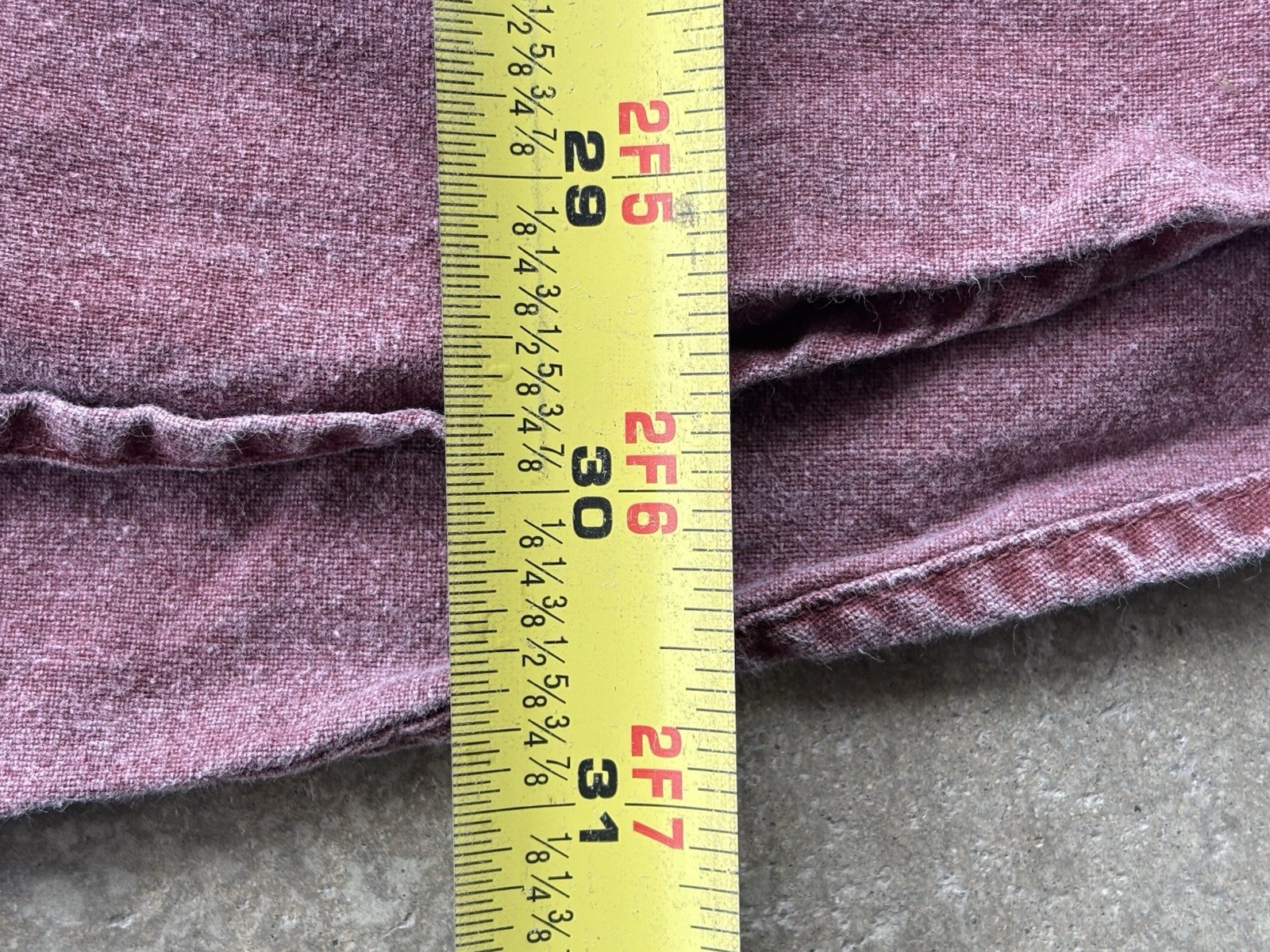 RedHead Mens Solid Red Cotton Button-Up Shirt Che… - image 9