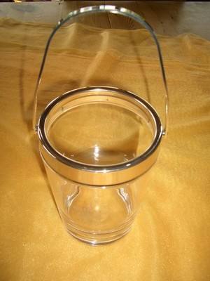Eiskübel Baileys Eisbehälter Eiswürfel + Eiszange Zange Bar  Rarität !!!
