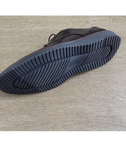 NUEVO Oxford Johnston & Murphy Hodges Cuero Puntera Lisa Marrón Grano Completo (9.5 M) Foto 4 de 4