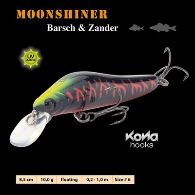 IC DOIYO Moon Shiner Z floating UV 85 mm Zanderwobbler Zanderköder Neuheit 2026