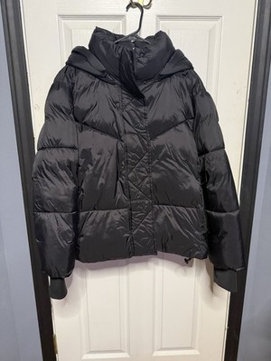 Black BCBG Generation Womens  XXL Jacket Ladies Hooded Puffer Quilted Coat
