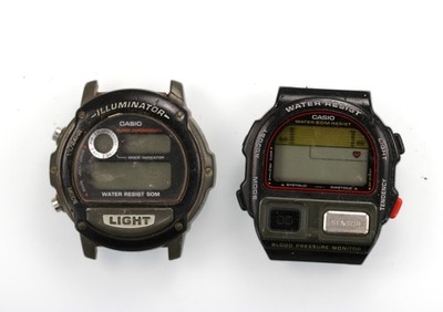 Casio Illuminator Watch Men W-87H BP-100 Blood Pressure 50m Quartz NON WORKING