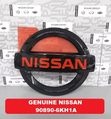 HECKKLAPPEN EMBLEM SCHWARZ ROT EMBLEM NISSAN NP300 D23 PRO 4X PICK UP 2016 2024 - Bild 1 von 4