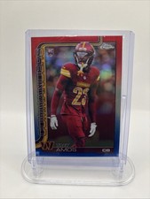 2025 Topps Chrome - Red White Blue Refractor Trey Amos #371 (RC) Commanders