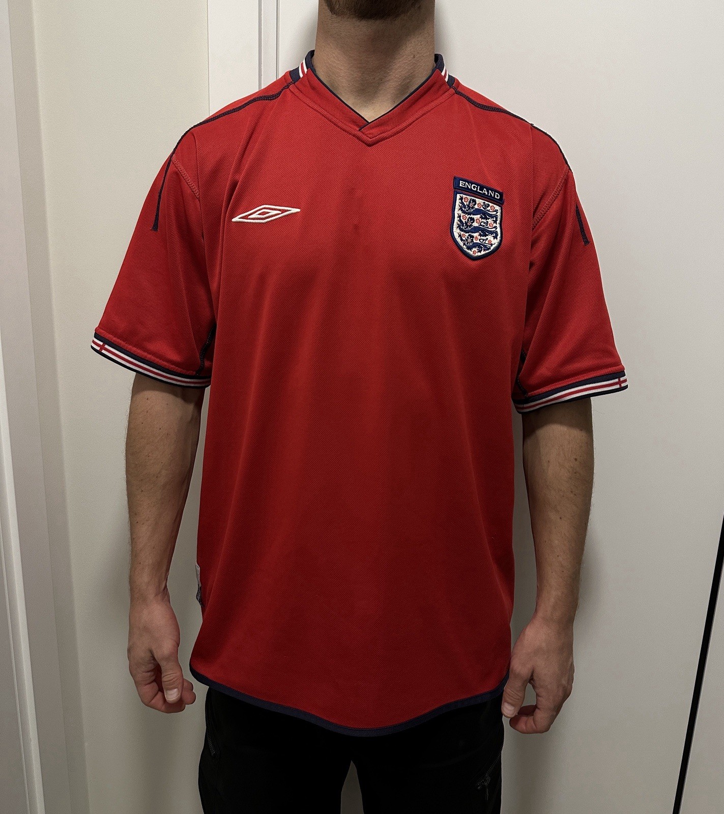 Vintage National Team England 2002 2004 Away Jersey Reversible Soccer Football