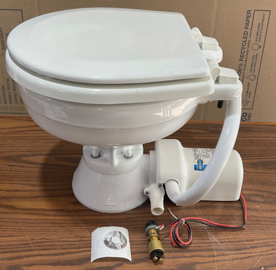 Jabsco Electric Marine Toilet - Compact Bowl - 12V Operation 37010-3092