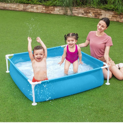 Bestway Kinderpool My First Frame Pool 122x122x30,5cm Planschbecken Aufstellpool - Bild 2 von 5