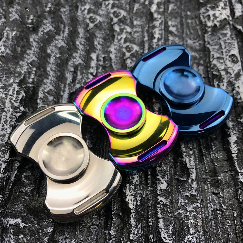 Bow Tie Stainless Steel Fidget Spinner EDC Adult ADHD Hand Spinner Fidget  Toys