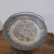 Vintage Galvanized Frabill's Full Floating Min-O-Life Bait Bucket Minnow Fisih