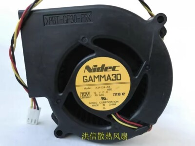 Nidec GAMMA30 A34124-58 DC12V 0.65A 9733 3-Pin Turbo Blower Cooling Fan