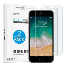 Tempered Glass Clear Screen Protector For iPhone 8 /7   [2-Pack]