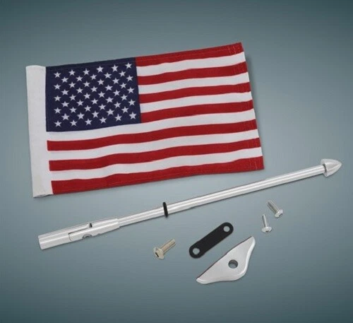 HONDA GL1800 GOLDWING 2018 - 2022 Show Chrome folding Flag Pole 52-965 - Image 4 of 4