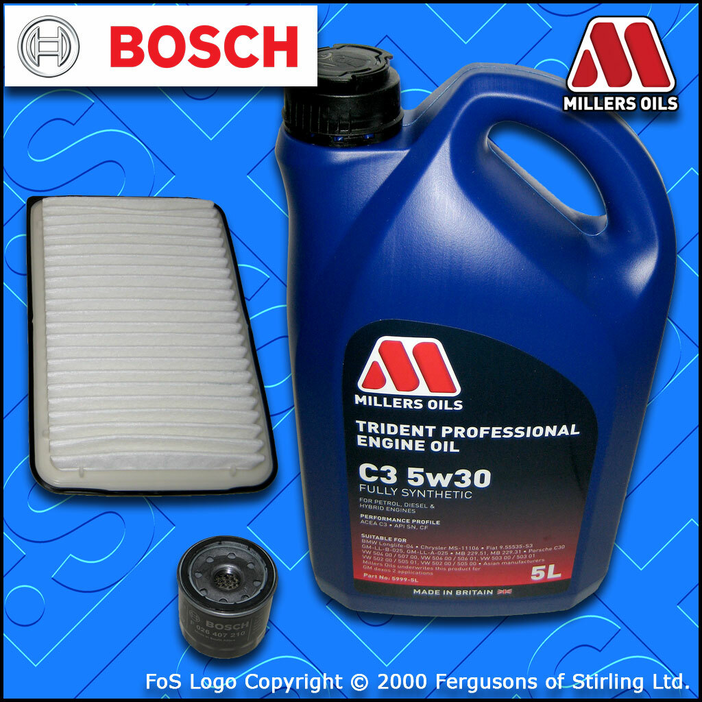 SERVICE KIT for MAZDA 3 (BK) 1.3 1.6 OIL AIR FILTERS +5L 5w30 LL OIL (2003-2009)