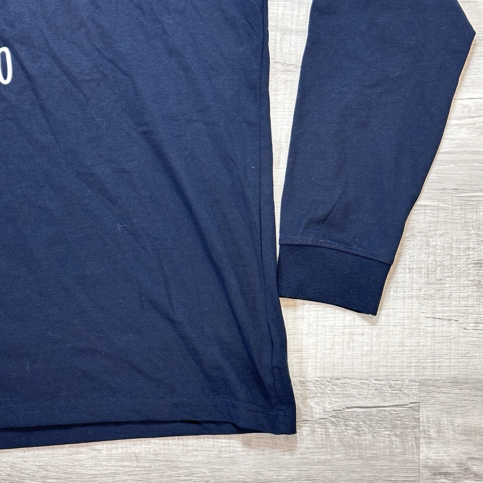 Denim And Flower Men's Size XL Navy Blue Hooded Ho Ho Ho Santa Dabbing T-shirt image 3
