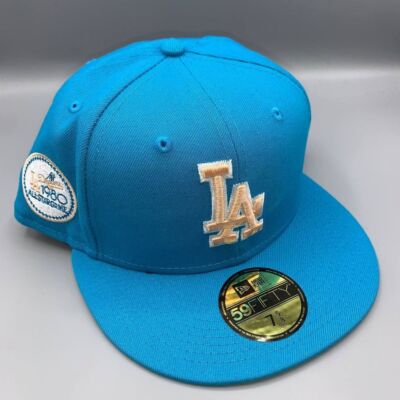 Los Angeles LA Dodgers Hat Men 7 5/8 Blue 59Fifty New Era MLB
