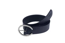 Pikeur Solid Belt with Sparkle Buckle - Black and Navy