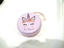Round pink coin purse, Fairy Unicorn theme