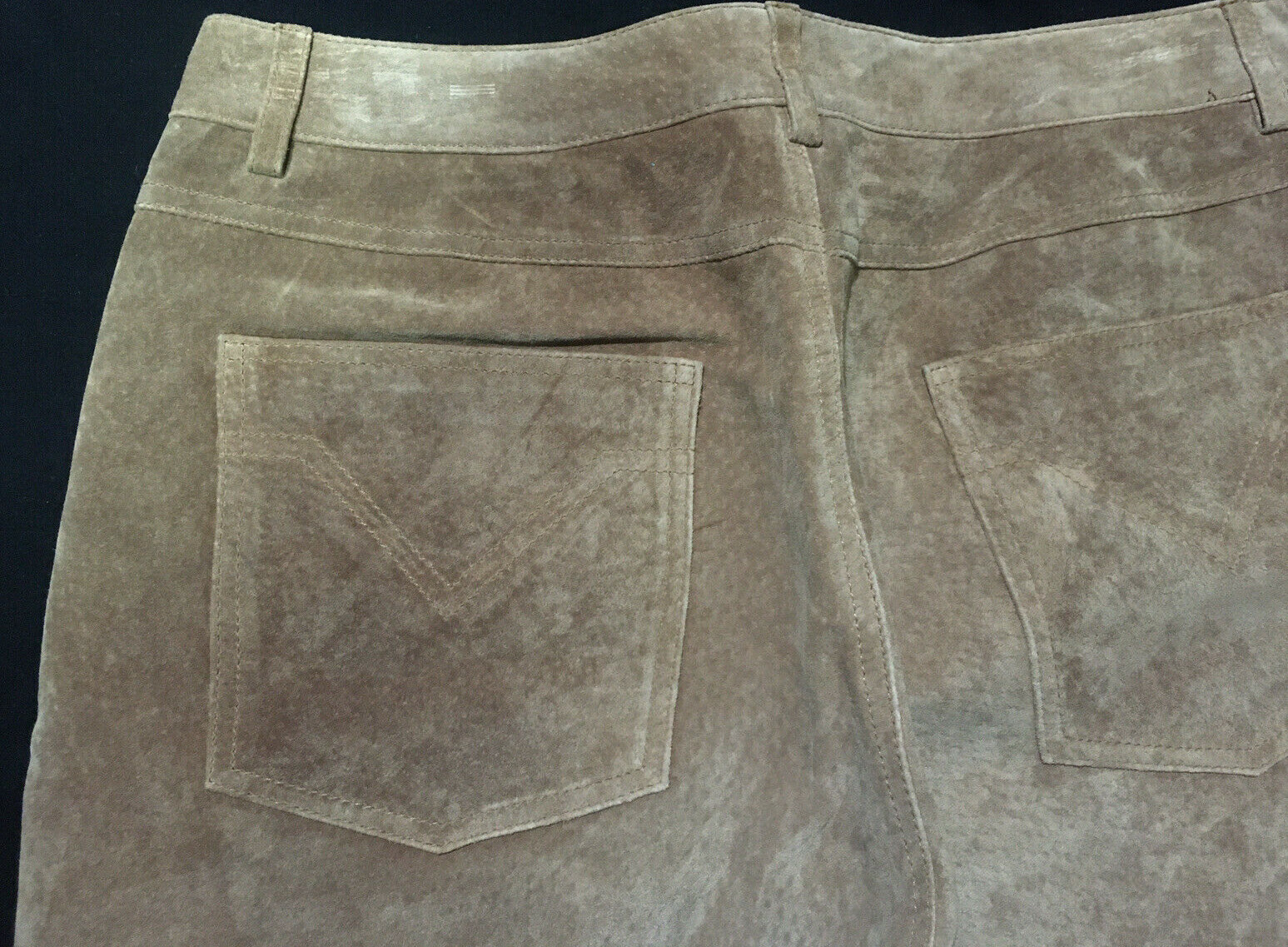 ETCETERA Leather Suede SILKY SOFT Pants Straight … - image 8