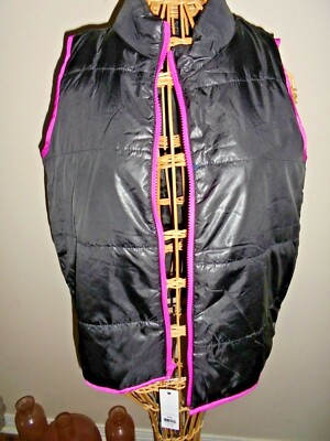 ZELOS BLACK PUFFER VEST FOR KIDS - SIZE 