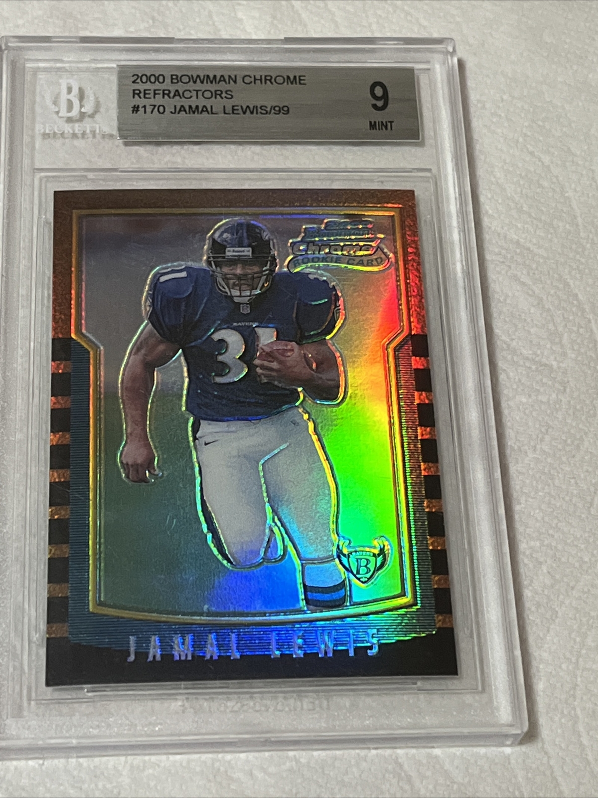 Jamal Lewis Bowman Chrome #170 Refractor