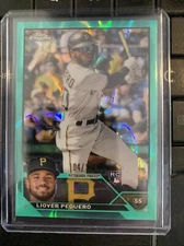 LIOVER PEGUERO 2023 TOPPS CHROME AQUA LAVA REFRACTOR RC #/199 FREE SHIP #72