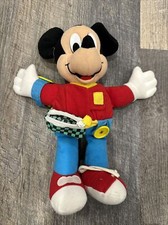 Walt Disney Plush Mickey Mouse Disneyana Disneyland Park Stuffed Vintage Retro