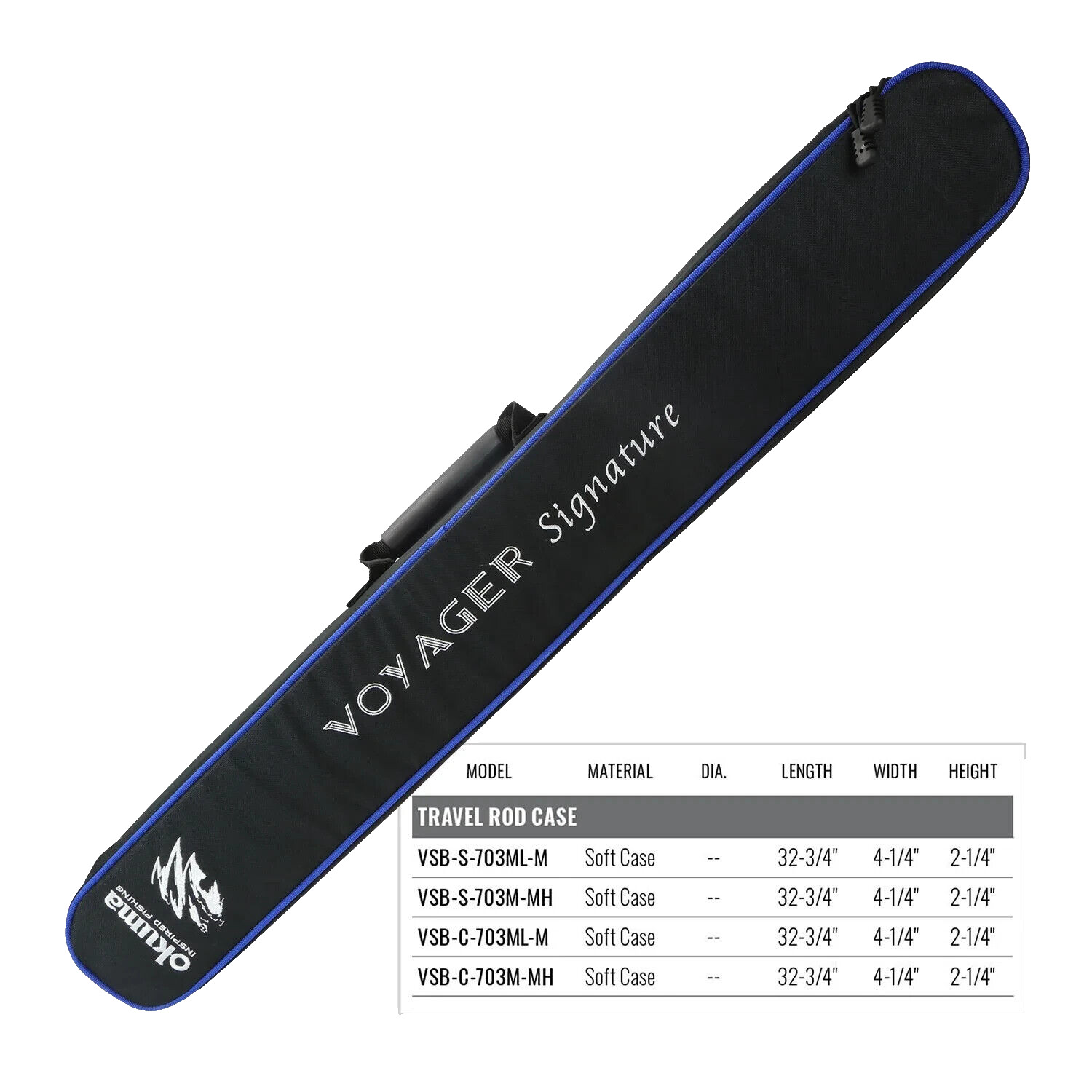 Okuma Voyager Signature Boat Rod 7' 0" 3-Pc W/Soft Case 2 Ro