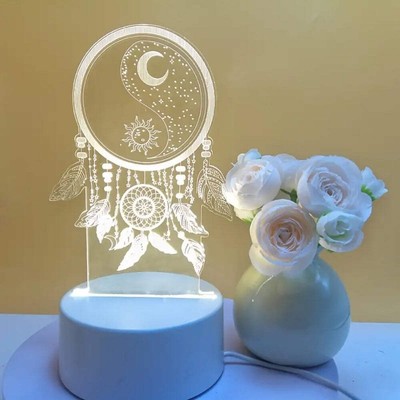 Dream catcher 3D Night Light 3D Optical Illusion Lamp