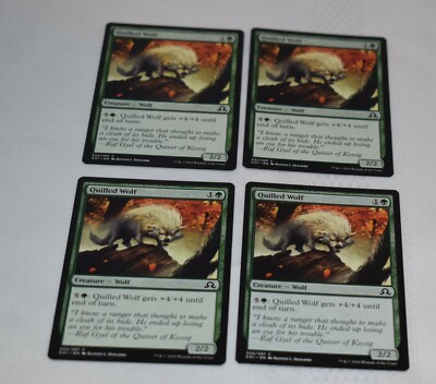 Magic card: 4x Quilled Wolf, Green Common Creature