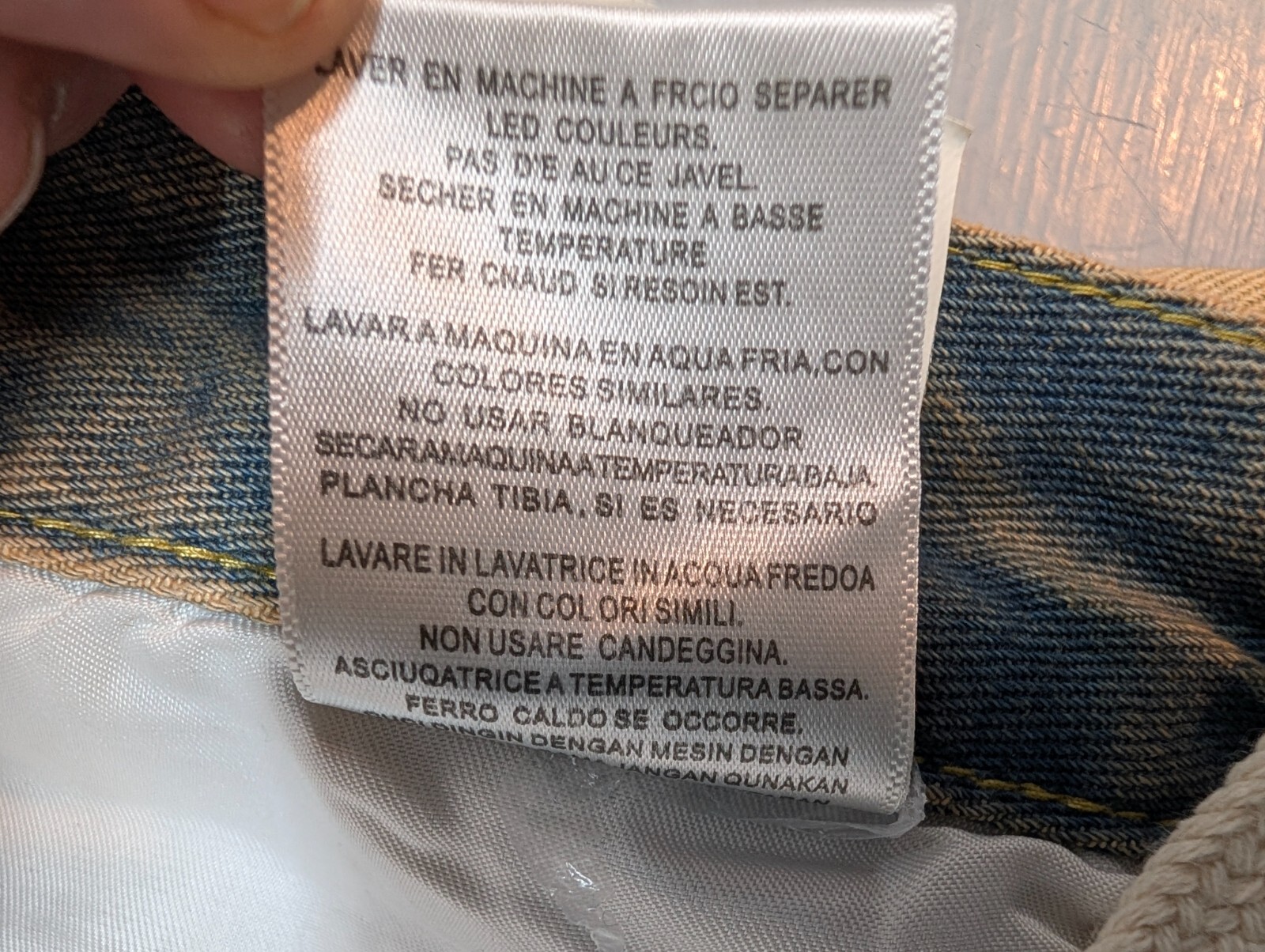 Men's Teddy Bear Patchwork Distressed Varsity Jea… - image 10