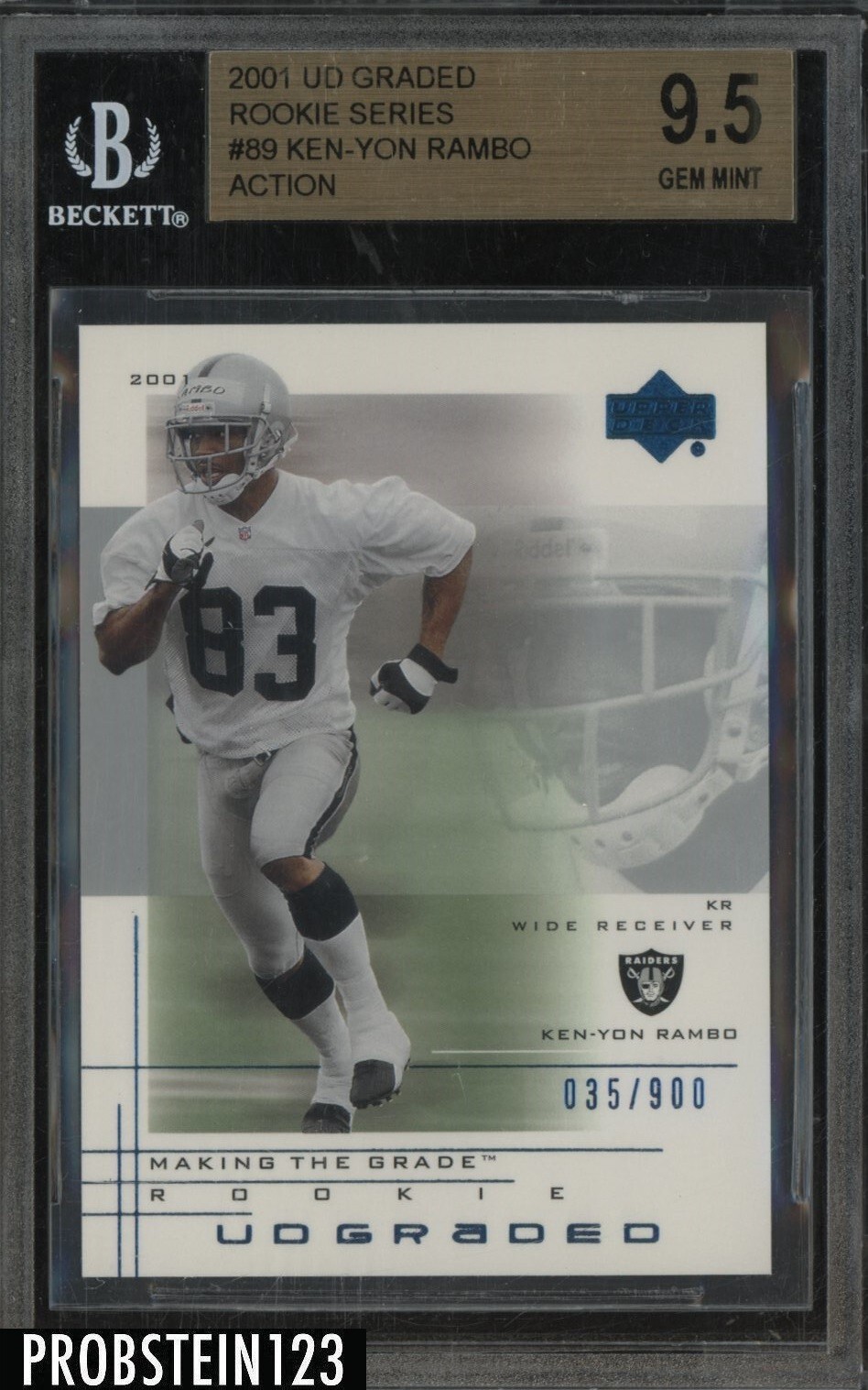 Ken-Yon Rambo Upper Deck Graded #89 Base