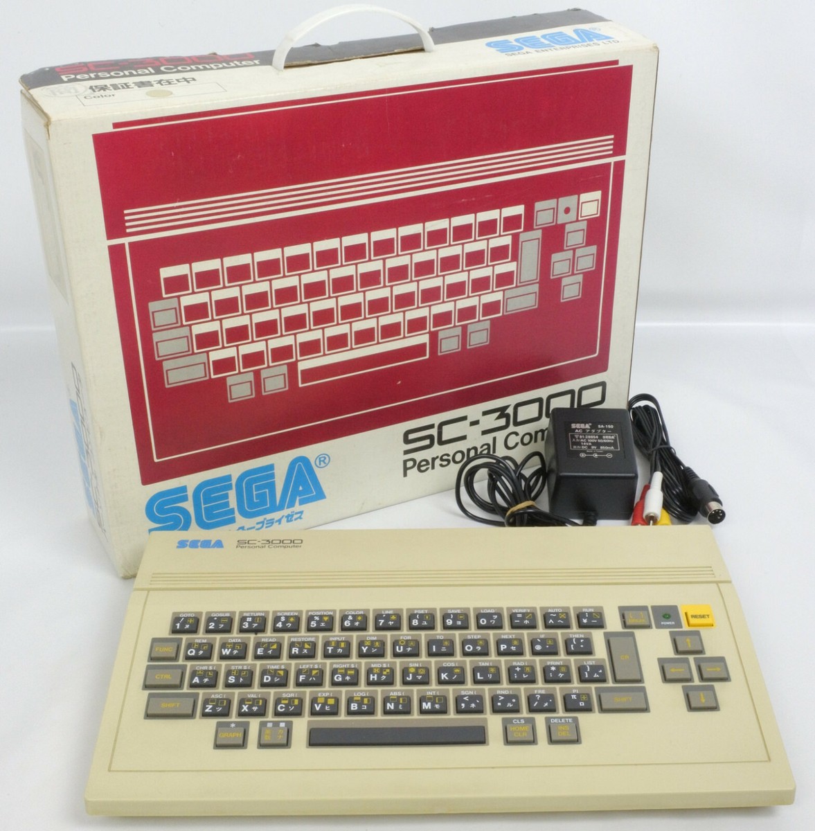 【当時物】SEGA SC-3000 personal computer SC-3000 Personal Computer Console System SEGA Tested JAPAN