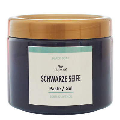 Schwarze Oliven-Seife Savon Noir 400 ml 100% reines Olivenöl vegan & natürlich