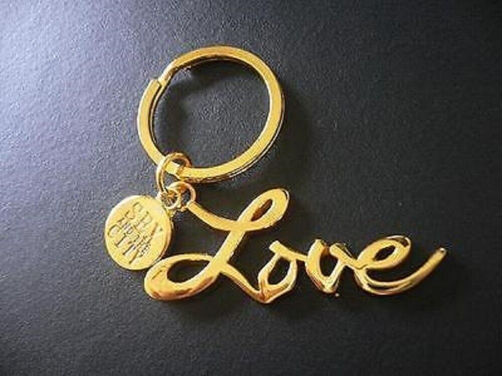Sex And The City LOVE Keychain Keyring Keyfob Gold Tone | eBay