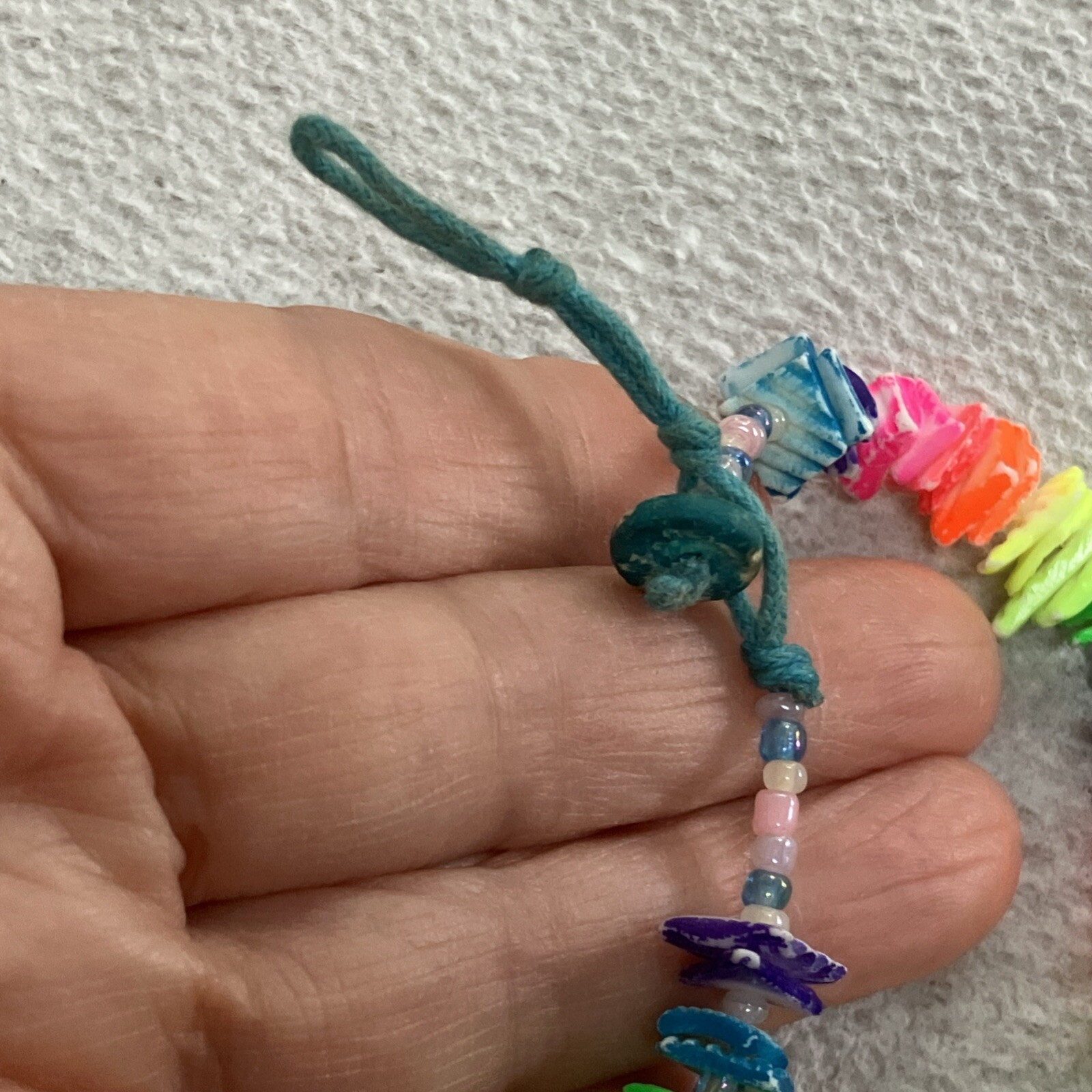 MULTI COLORED PUKA SHELL NECKLACE - image 6