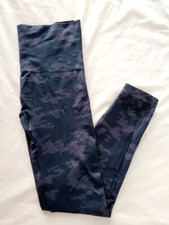 Spanx Look At Me Now Black Camo Seamless Leggings Womens Large