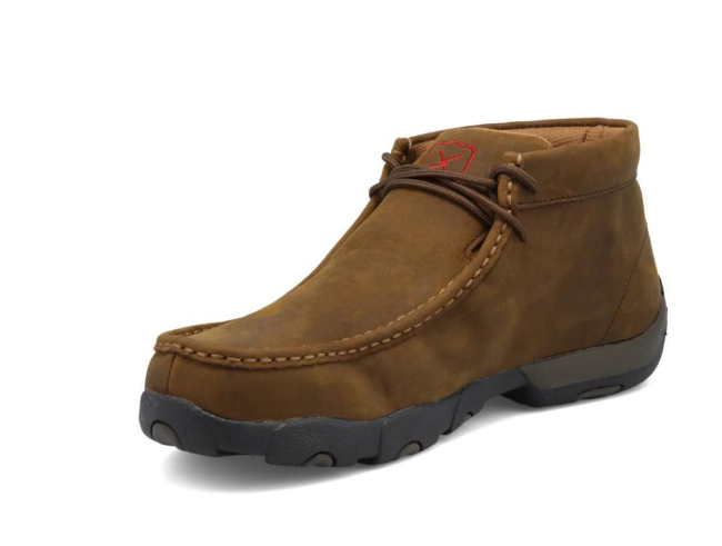 Twisted X Men's Brown Driver Moc Steel Toe Lace-Up Shoe MDMST01 | eBay