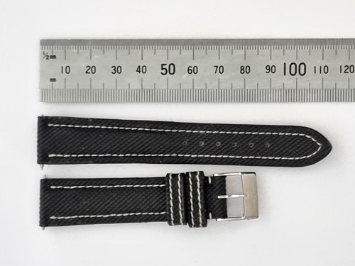 Genuine Breitling Black 18mm Plongeur Leather Watch with Steel Buckle - Picture 4 of 4