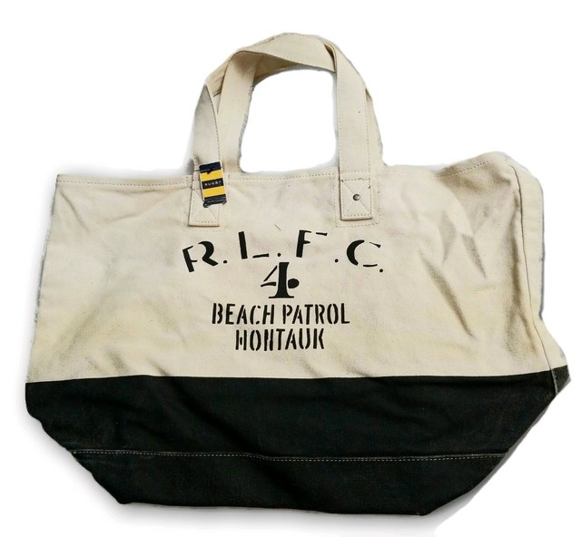 Polo Ralph Lauren Rugby Large Tote Beach Summer Bag Canvas Beach Patrol