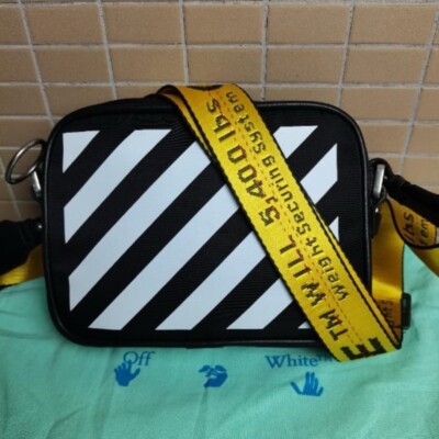 OFF WHITE OW Waist Bag Diagonal Cross Bag Commuter Bag Chest Bag