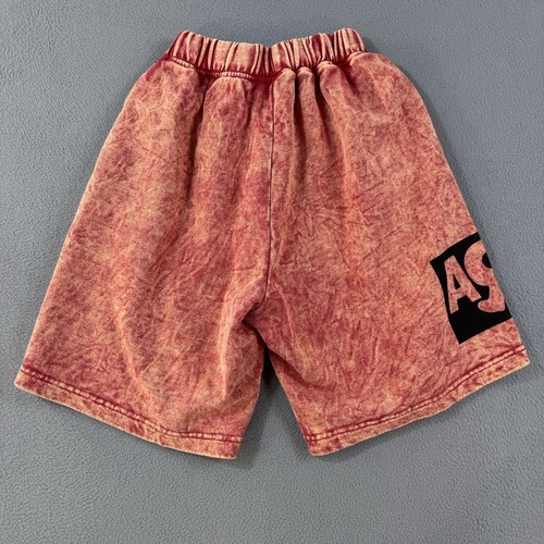 Vans Vault x Aries Shorts Womans Small Maroon Acid Wash Elastic Waist Stretch - Picture 12 of 14